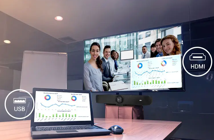 AVER VB350 4K 18x Hibrit Dual Cam USB Video Konferans Cihazı